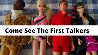 Vintage Talking Barbie dolls talks Just pull their string 60's 70's My collection