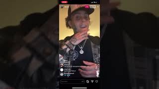 lil skies on IG live rapping