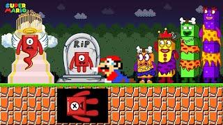 Finish The Pattern? Mario and ALL TRIBE  the  Levels Combined  Numberblocks 1 R.I.P | Max Toons DTM