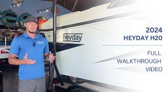 2024 Heyday Wake Boats H20 Full Walkthrough | Fish & Ski Marine Lake Ray Roberts