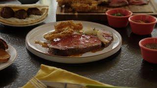 Prime Rib Roast mit Spinat und Artischocken-Dip | Emeril Lagasse