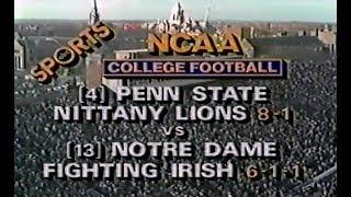 1982 #5 Penn State @ #13 Notre Dame No Huddle