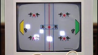 Hockey 1972 Video Game 6-player Version on Magnavox Odyssey