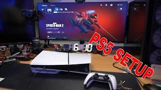 PLAYSTATION 5 SLIM INITIAL SETUP, DASHBOARD, FOR THE FIRST TIME