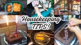 Housekeeping Tips that can Change your life  Husband Birthday Vlog ️ Cake without Oven Baking Tips