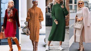 Tops FASHIONABLE DRESSES FOR THE COLD SEASON AUTUMN-WINTER 2024/2025 | Fashion trends for over 60+