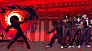 [KOF Mugen] Black Hole Orochi Iori Vs Orochi Kusanagi Team