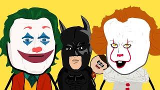 JOKER & IT (PENNYWISE) VS BATMAN & ROBIN - FILM PARODY