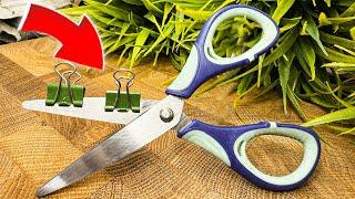 Scissors are SHARPER THAN A RAZOR! THE easiest way to sharpen scissors with your own hands