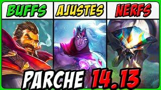 ¡NOTAS del PARCHE 14.13 en 5 MINUTOS!  Buffs, Nerfs y Cambios CLAVE | League of Legends