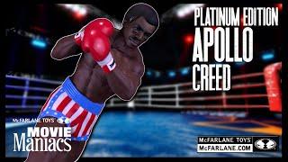 McFarlane Toys Movie Maniacs Rocky Platinum Edition Apollo Creed |  @TheReviewSpot