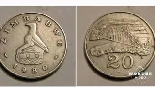 ZIMBABWE 1980 20 cents coin VALUE