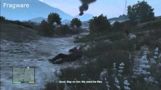 GTA V | Shooting down a plane with a cannon and chasing it with a Dirt Bike