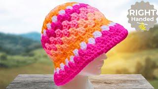 Easy Crochet Bucket Hat Anyone Can Make!