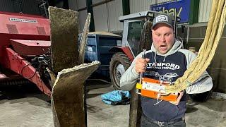 Amazing strong lifting magnets. destroys forklift tines. We pour the final load of concrete.