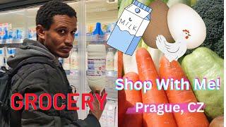 How I shop grocery as a  Student in Prague CZ | 2023