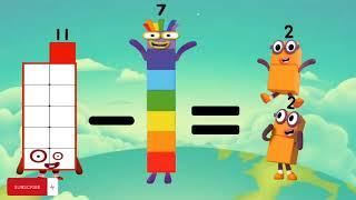 Part 4 : Learning Subtraction with Numberblocks 7 & 8 | Math for Kids | Number blocks | Tamberlay