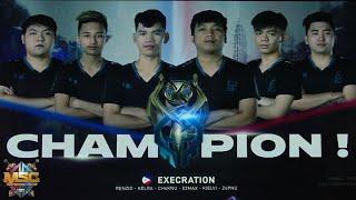 Execration Champion MSC 2021 Mobile Legends Bang Bang !!!! Blacklist International vs Execration |