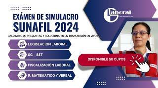 SIMULACRO DE EXAMEN SUNAFIL 2024