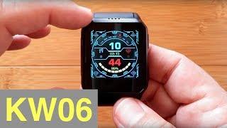 Kingwear KW06 Square Android 5.1 IP68 Waterproof Bluetooth Calling Smartwatch: Unboxing and 1st Look