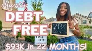 OFFICIALLY $93K DEBT FREE! | Pay off STUDENT LOANS in 6 STEPS!