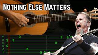 Nothing Else Matters Guitar Tabs | Simple Fingerstyle #Metallica