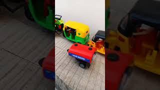 mini Tractor and car, loading truck, autoriksha Parking Video । kids Playing with Toys #shorts