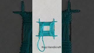 Hand Embroidery Fill stitch design  Hand embroidery tutorial Rup Handicraft #shorts