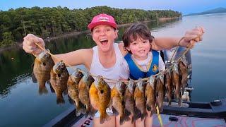 We LOADED the BOAT with HUGE BLUEGILL! -- Cy's BIGGEST Ever!