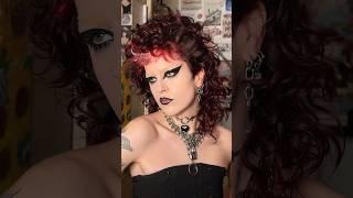 black latex eyes !!! #altmakeup #punkmakeup #hoodedeyes #makeup #makeuptutorial
