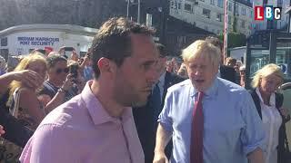 Boris Johnson in Brixham Devon