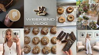 WEEKEND VLOG: go-to healthy recipes, baking, study dates + family time