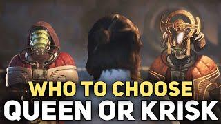 Side With Queen VS Side With Krisk Decision Outcomes - Star Wars Outlaws