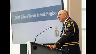 Press Conference: YRP Releases 2024 Year to Date Crime Trend Statistics