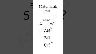 matematik test || siz buni bilasizmi?!