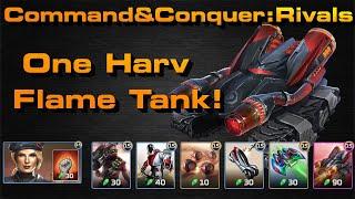 C&C Rivals: One Harv Flame Tank!