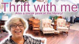 SHOP WITH ME & A SNEAK PEEK AT MY NEW LIBRARY!