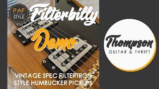 Filterbilly™ PAF Vintage Spec Filtertron Style Humbucker Pickup Demo