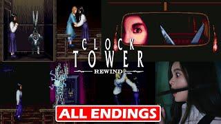 CLOCK TOWER REWIND -  All Endings Guide & Scenes (4K)