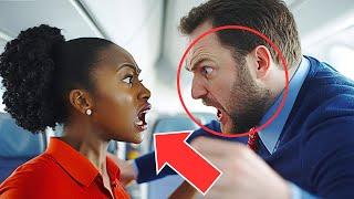 Rich Man ATTACKS Black Flight Attendant, 30 Seconds Later He's BEGGING For...