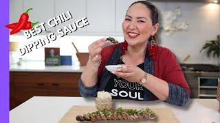 Thai Dried Chili Dipping Sauce | Nam Jim Jeaw Recipe with Chef Nikky | Spicy Thai Salsa!