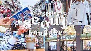 seoul vlog  | shopping in hongdae ️ | korea travel hauls