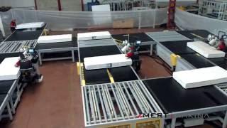 Yeni Otomatik Yatak Kenar Kapama ve Ambalajmala Hattı | Mattress Making Machine