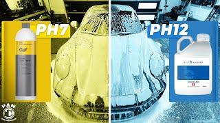 SNOW FOAM pH 7 vs pH 12