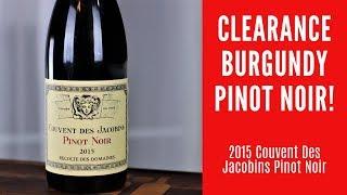 2015 Couvent Des Jacobins Pinot Noir Wine Review