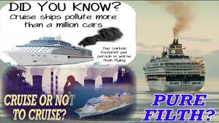 CRUISE SHIPS AIR QUALITY. Climate guilt. Very bad Pollution from DIESEL.