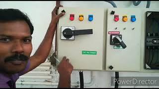 Three phase generator changeover switch connection