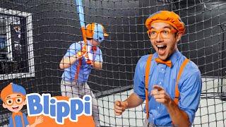 Baseball Blip | Classic Blippi Adventures | Vehicle Videos for Kids | Moonbug Kids