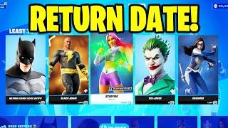 Skins DC Return Date Item Shop Fortnite