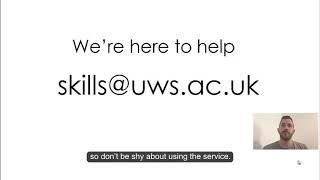 UWS Induction 2020 - Academic Skills